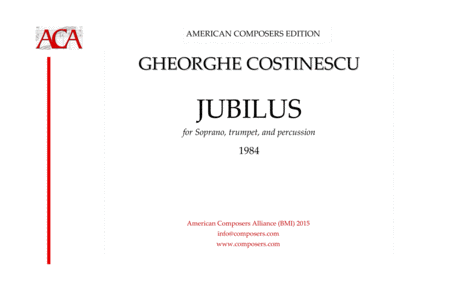 Free Sheet Music Costinescu Jubilus