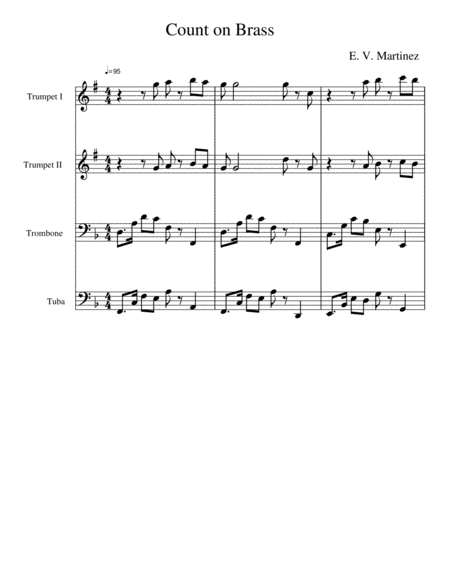 Free Sheet Music Count On Brass