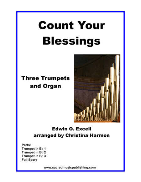 Count Your Blessings Three Trumpets And Organ Sheet Music