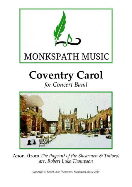 Coventry Carol For Concert Band Sheet Music