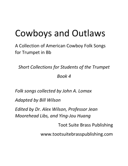 Cowboys And Outlaws Sheet Music