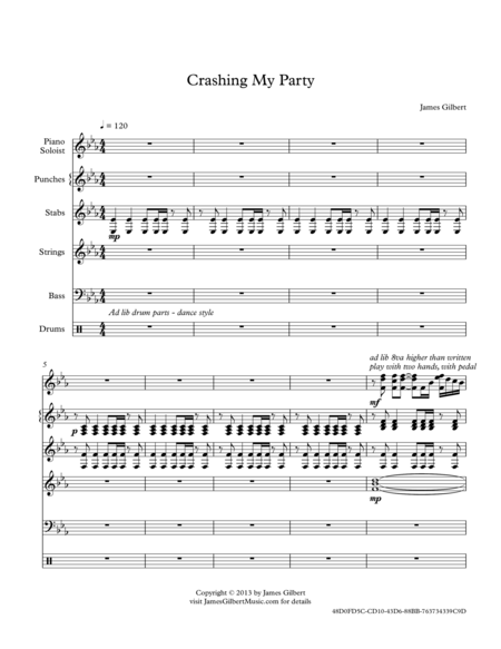 Crashing My Party Sheet Music