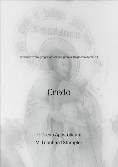 Credo Da Pacem Domine Sheet Music