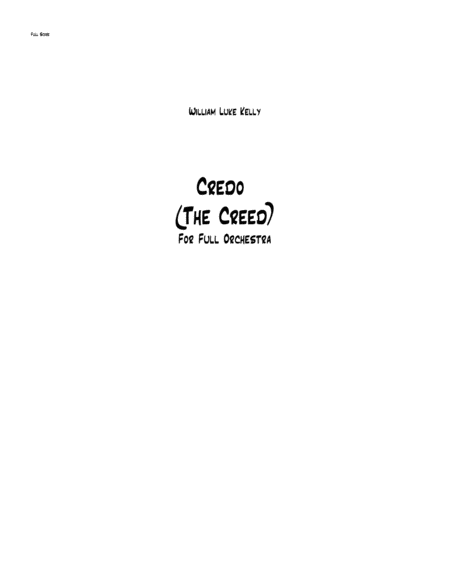 Credo Sheet Music