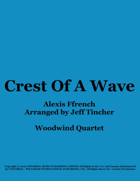 Free Sheet Music Crest Of A Wave