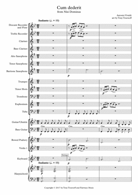 Cum Dederit Mixed Ensemble Sheet Music