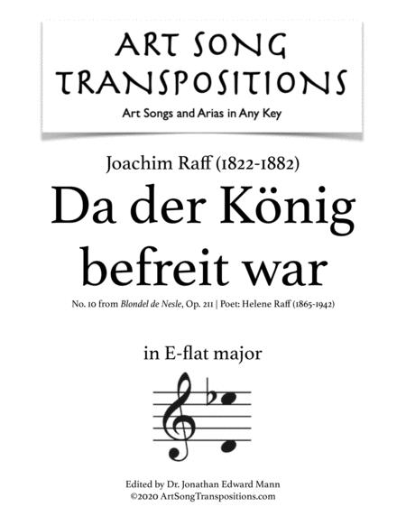 Da Der Knig Befreit War Op 211 No 10 Transposed To E Flat Major Sheet Music