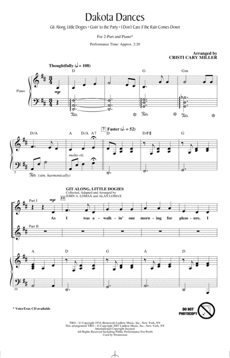 Dakota Dances Sheet Music