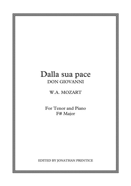 Dalla Sua Pace Don Giovanni F Major Sheet Music