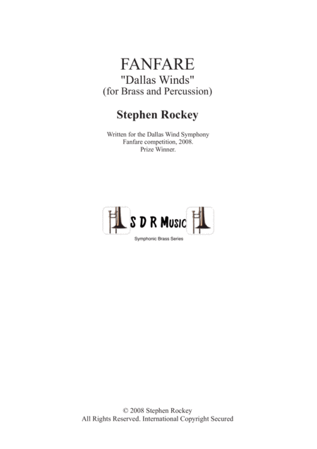 Free Sheet Music Dallas Winds For Symphonic Wind Band Brass And Percussion