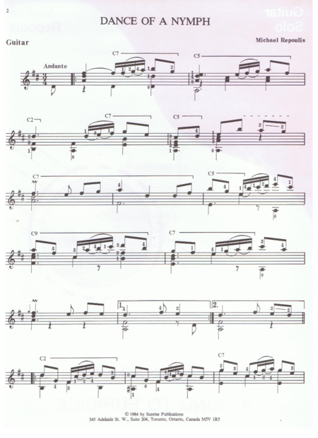 Dance Of A Nymph Sheet Music