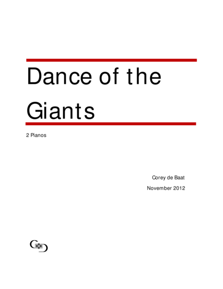 Dance Of The Giants Sheet Music