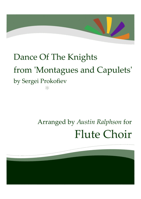 Free Sheet Music Dance Of The Knights From Montagues And Capulets Flute Choir Flute Ensemble