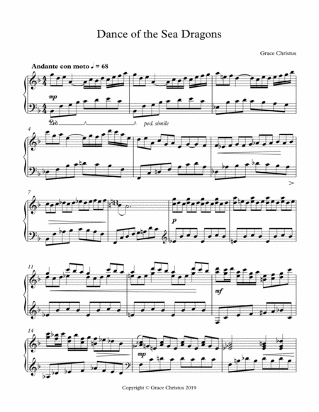 Dance Of The Sea Dragons Sheet Music