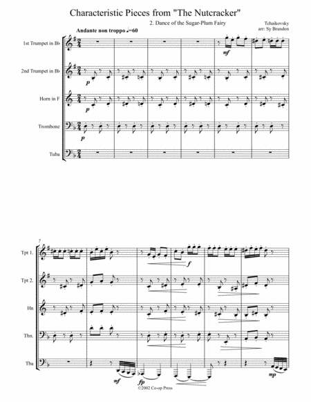 Dance Of The Sugarplum Fairy From The Nutcracker Suite Sheet Music