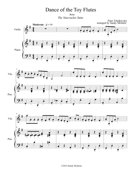 Dance Of The Toy Flutes Sheet Music