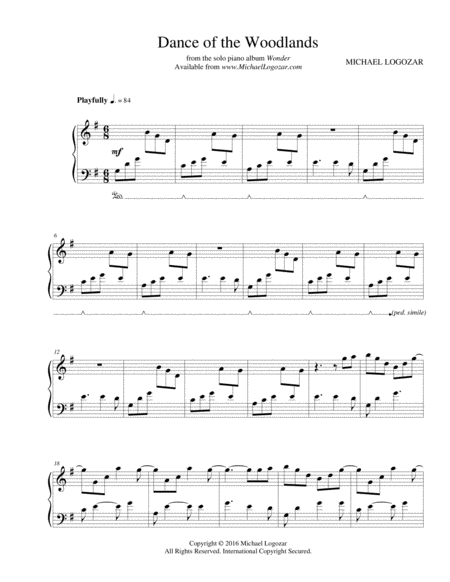 Dance Of The Woodlands Sheet Music