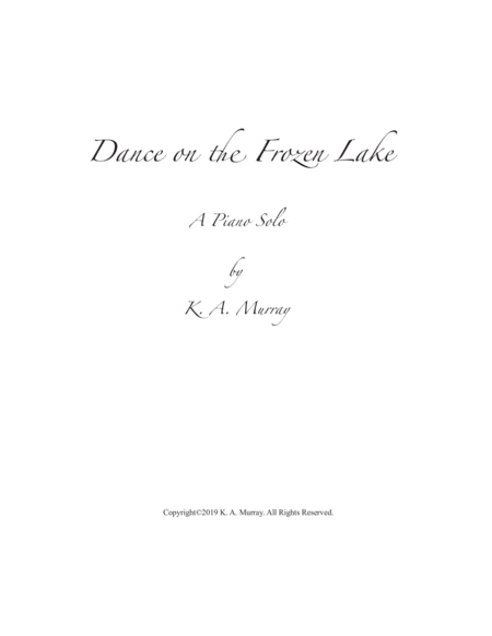 Free Sheet Music Dance On The Frozen Lake