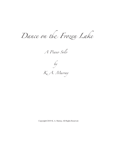 Dance On The Frozen Lake Sheet Music