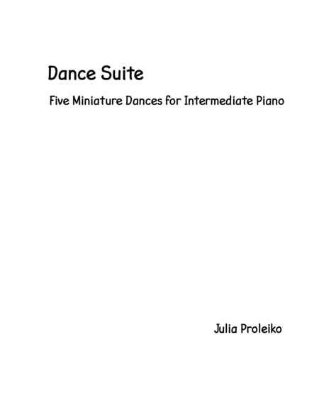 Dance Suite Sheet Music