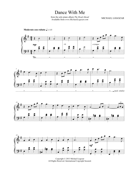 Dance With Me Sheet Music