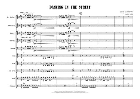 Free Sheet Music Dancing In The Street Female Vocal With Small Band 3 5 Horns Key Of C