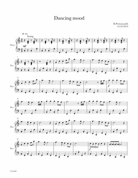 Dancing Mood Sheet Music