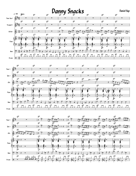 Free Sheet Music Danny Snacks