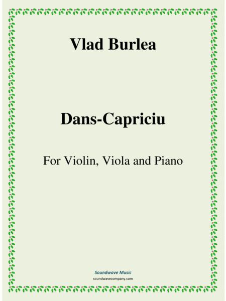 Free Sheet Music Dans Capriciu Violin Viola And Piano