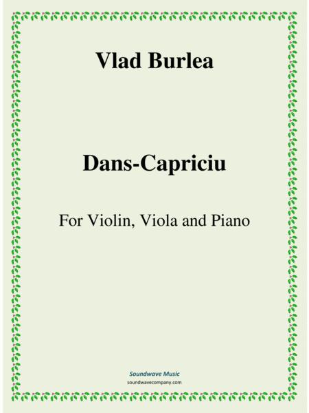 Dans Capriciu Violin Viola And Piano Sheet Music