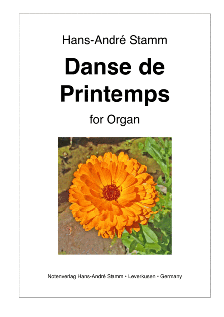 Danse De Printemps For Organ Sheet Music