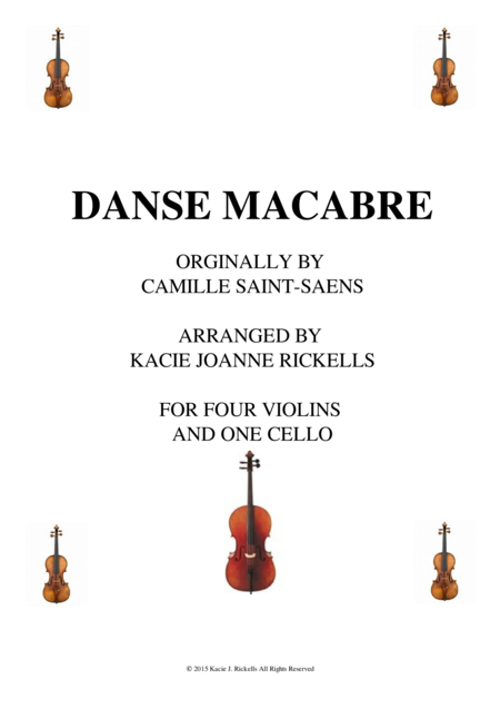 Free Sheet Music Danse Macabre String Quintet