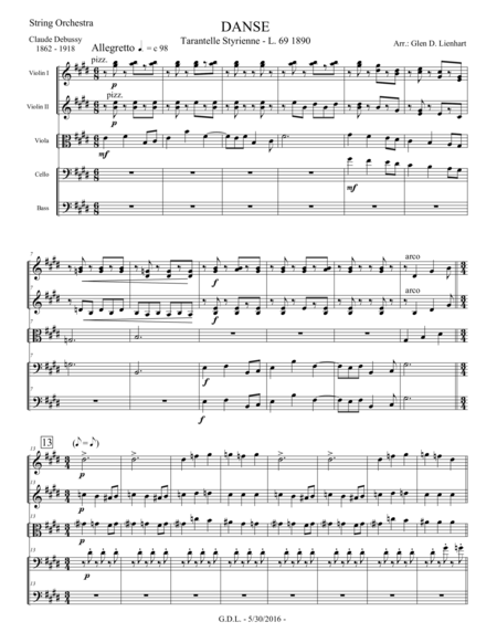 Danse Tarantelle Styrienne Sheet Music