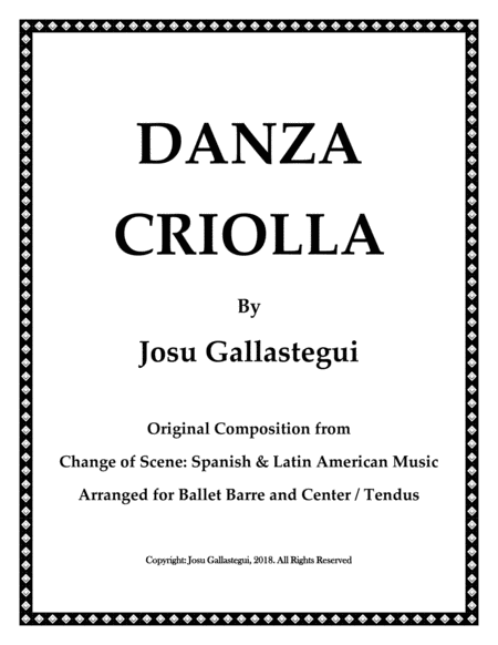 Danza Criolla Sheet Music