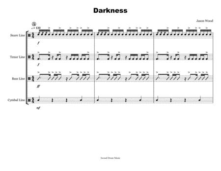 Free Sheet Music Darkness Drumline Cadence