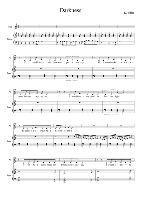 Darkness Inside Sheet Music