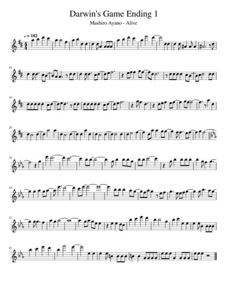 Darwin Game Ending 1 Sheet Music