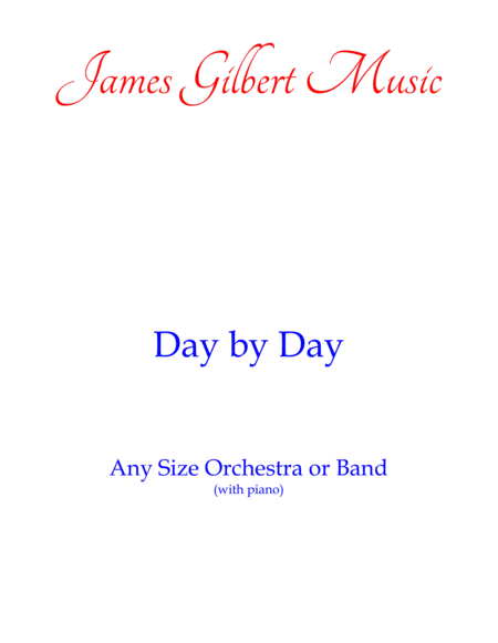 Free Sheet Music Day By Day Any Size Church Orchestra Series