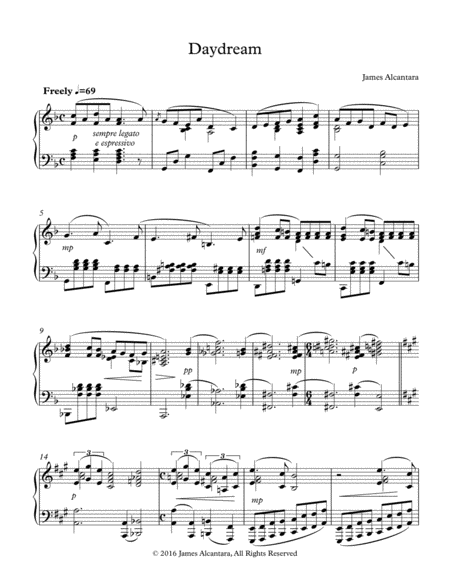 Daydream Sheet Music