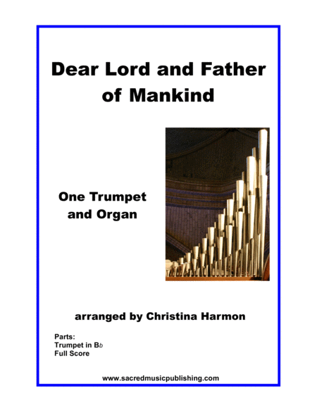 Dear Lord And Father Of Mankind One Trumpet And Organ Sheet Music