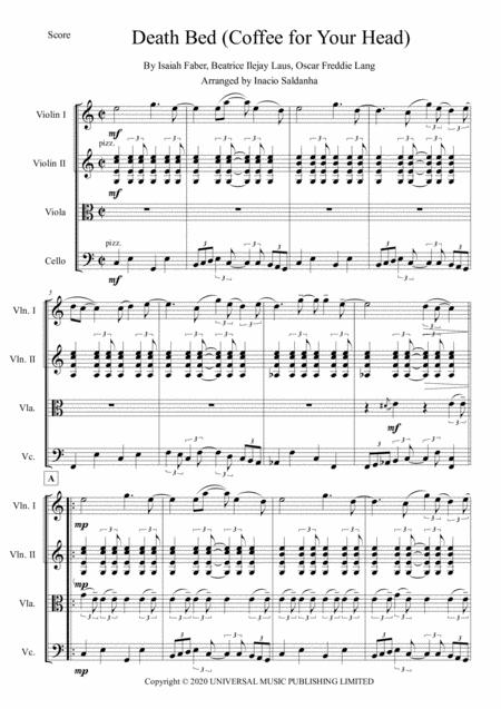 Free Sheet Music Death Bed