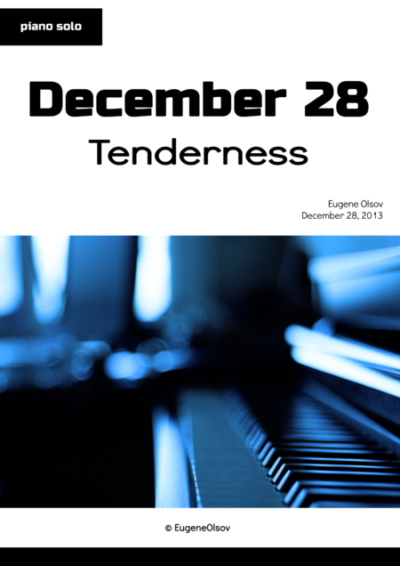 December 28 Tenderness Sheet Music