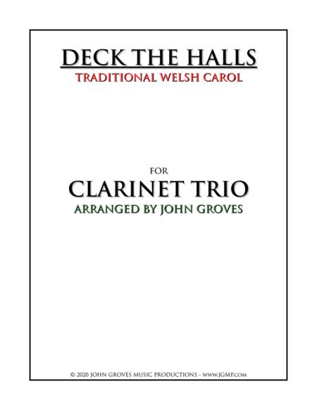 Deck The Halls Clarinet Trio Sheet Music