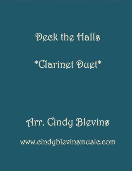 Deck The Halls For Clarinet Duet Sheet Music