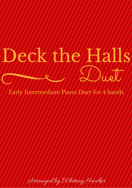 Free Sheet Music Deck The Halls Piano Duet