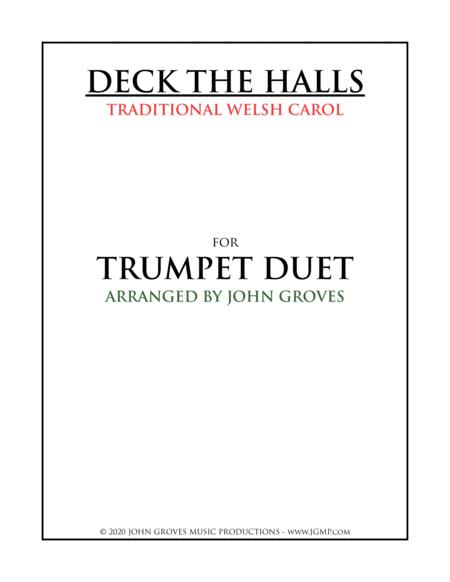 Deck The Halls Trumpet Duet Sheet Music