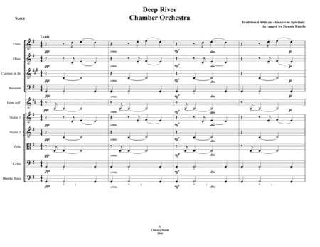 Deep River Chamber Orchestra Intermediate Sheet Music