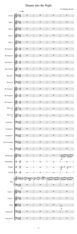Free Sheet Music Deeper Into The Night