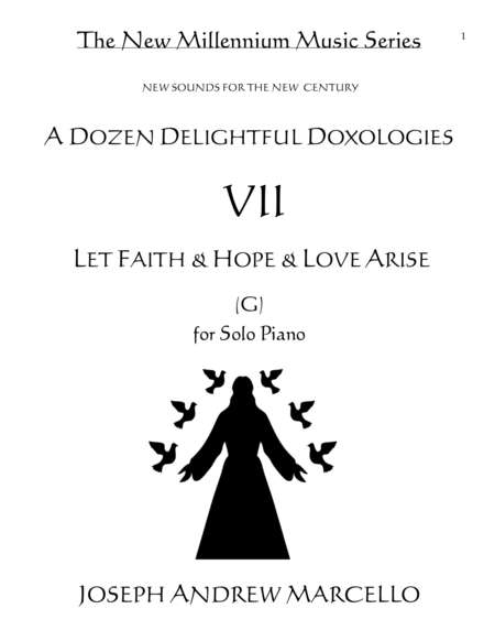 Free Sheet Music Delightful Doxology Vii Let Faith Hope Love Arise Piano G