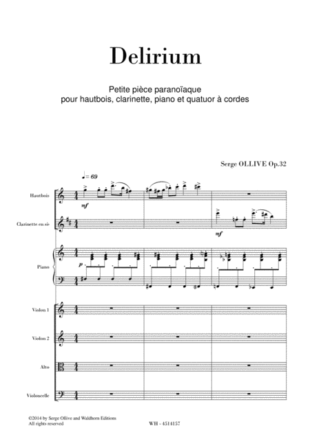 Delirium Op 32 Sheet Music